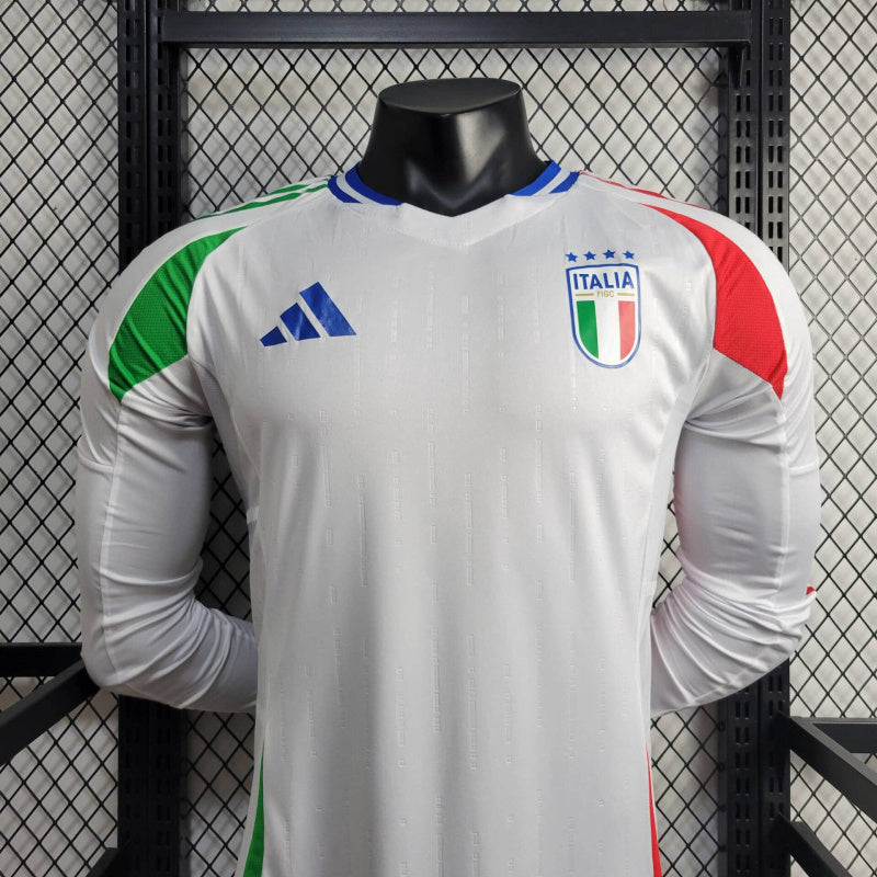 Camisa Itália Away Manga Comprida 24/25 - Adidas Jogador Masculina