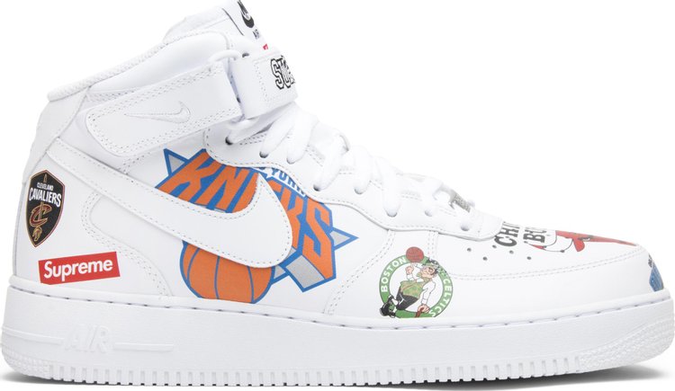 Supreme x NBA x Air Force 1 Mid 07 'White'